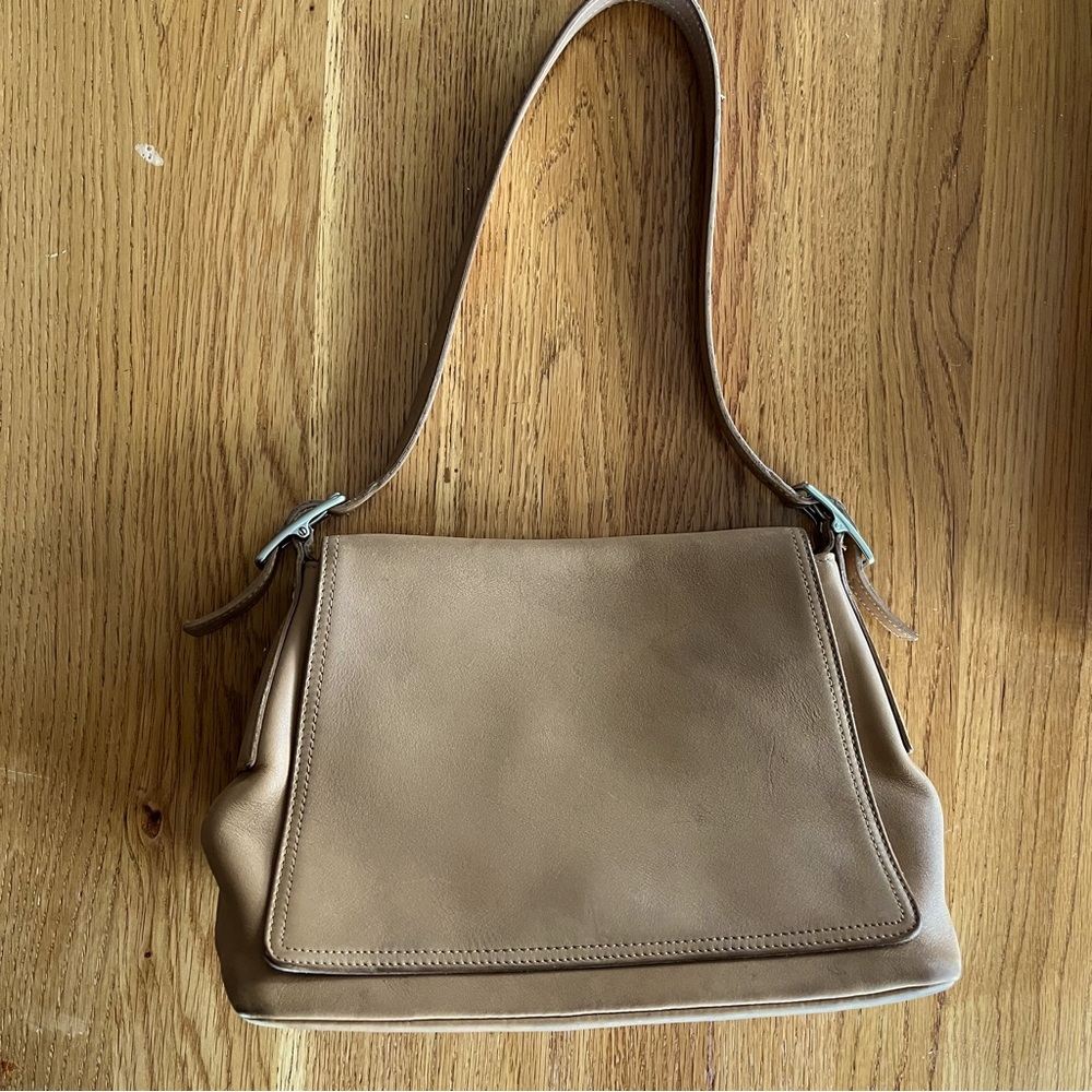 Coach minimalist tan purse